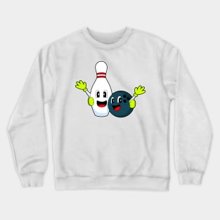 Bowling pin Bowling Bowling ball Crewneck Sweatshirt